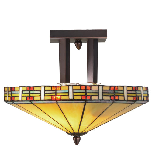 Meyda Tiffany Arizona 144759 Ceiling Light - Mahogany Bronze