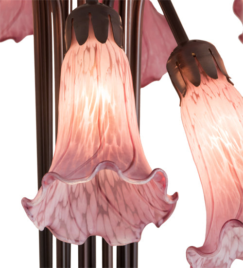 Meyda Tiffany Lighting 14479 Lavender Ten Light Table Lamp Lamp Bronze / Dark