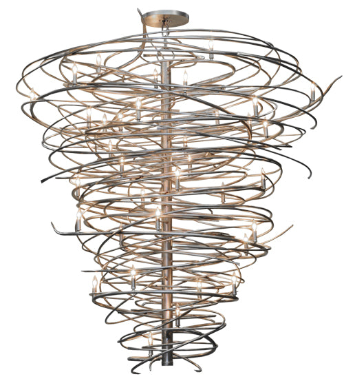 Meyda Tiffany Cyclone 144813 Chandelier Light - Pewter