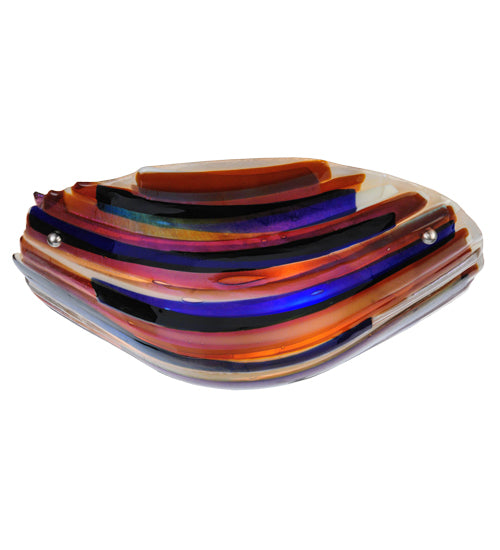 Meyda Tiffany Metro Fusion 144919 Pendant Light - Beige, Amber, Smoke Irid, Dark Bl