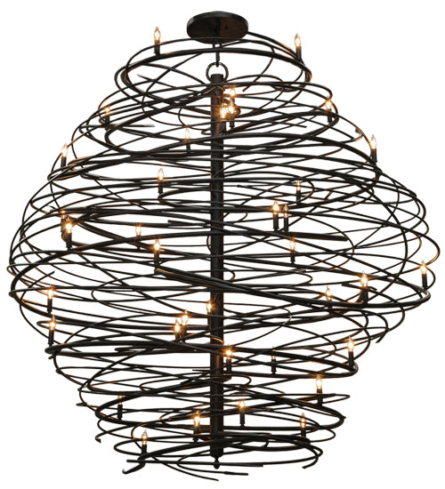 Meyda Tiffany Cyclone 145021 Chandelier Light - Black