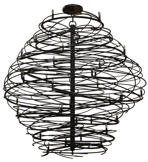 Meyda Tiffany Cyclone 145021 Chandelier Light - Black