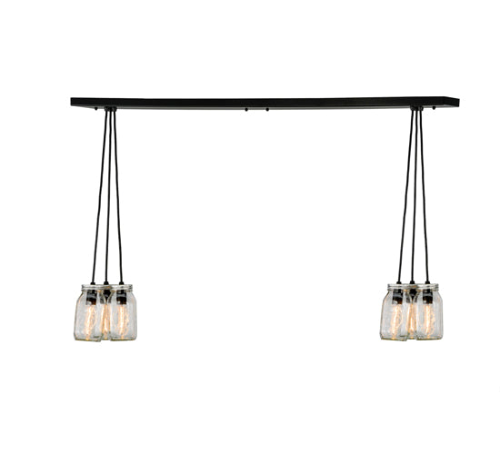 Meyda Tiffany Mason Jar 145076 Pendant Light - Textured Black