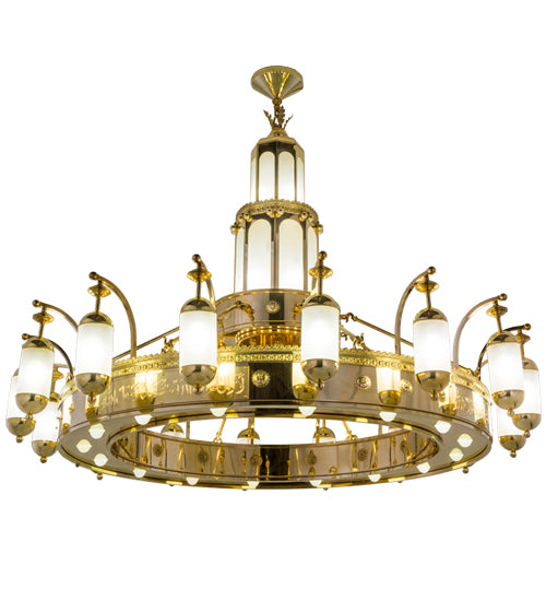 Meyda Tiffany Mosque 145201 Chandelier Light - Polished Brass