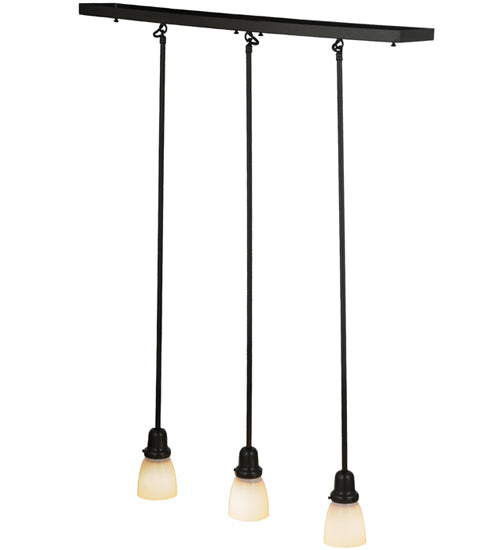 Meyda Tiffany Revival Oyster Bay 145379 Pendant Light - Craftsman Brown