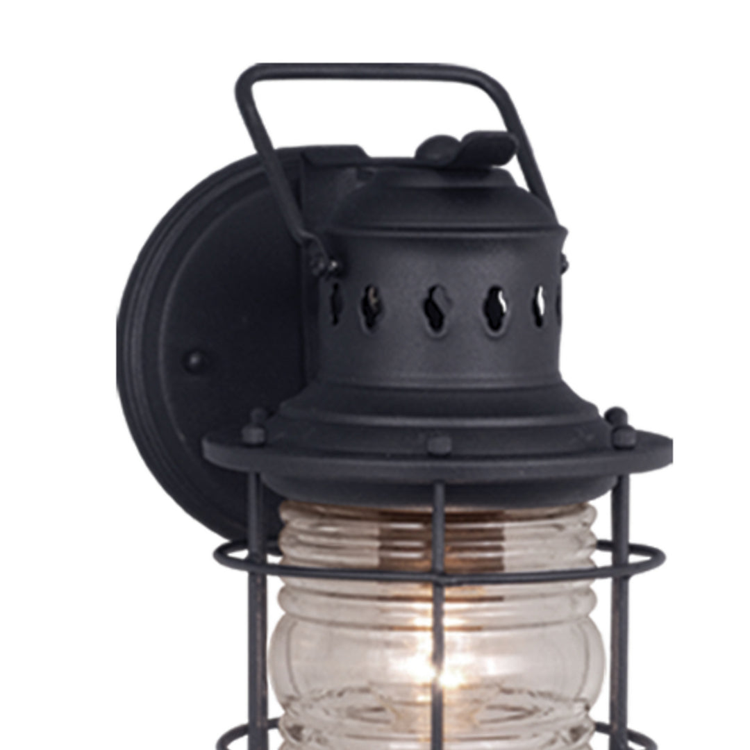 Vaxcel Lighting OW37051TB Hyannis One Light Outdoor Wall Mount Outdoor Black