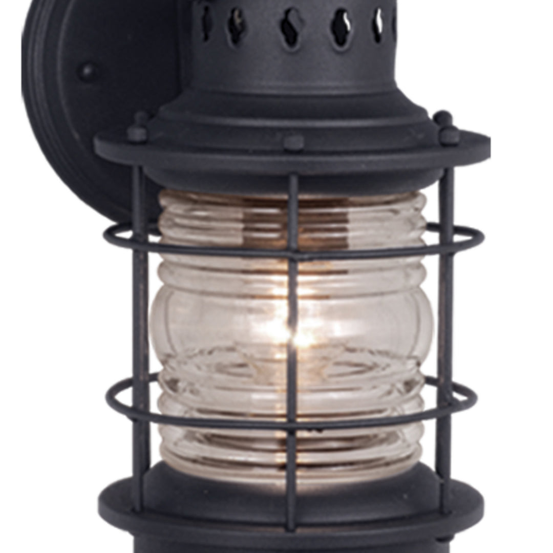Vaxcel Lighting OW37051TB Hyannis One Light Outdoor Wall Mount Outdoor Black