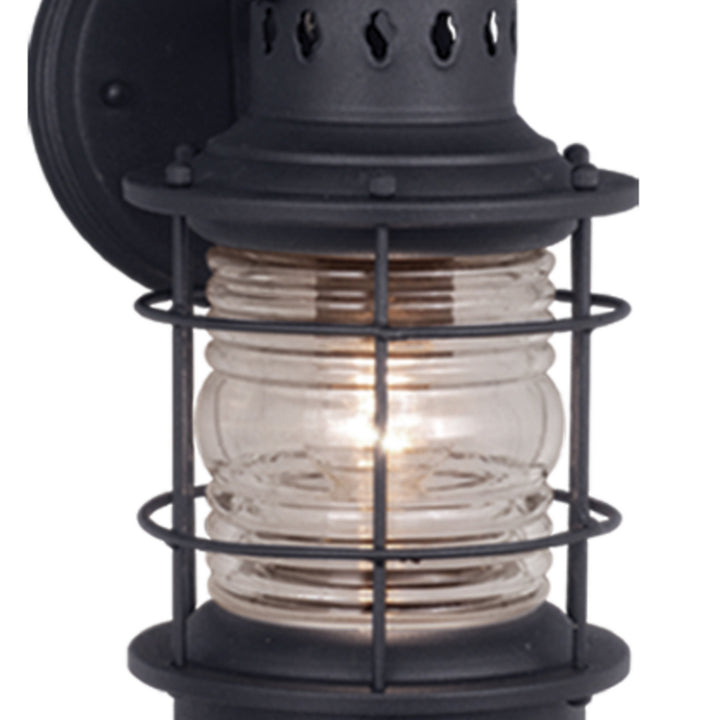 Vaxcel Lighting OW37051TB Hyannis One Light Outdoor Wall Mount Outdoor Black