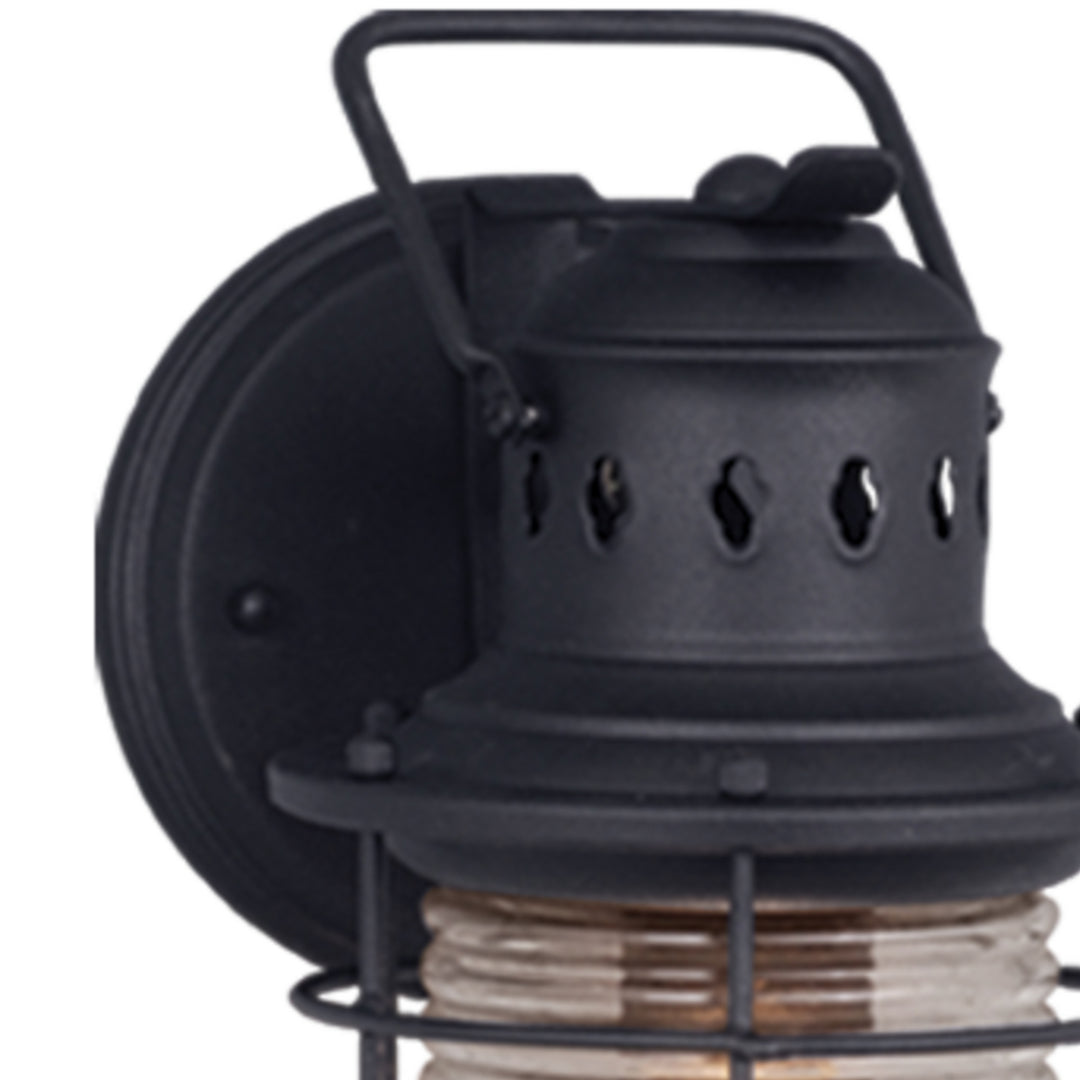 Vaxcel Lighting OW37051TB Hyannis One Light Outdoor Wall Mount Outdoor Black