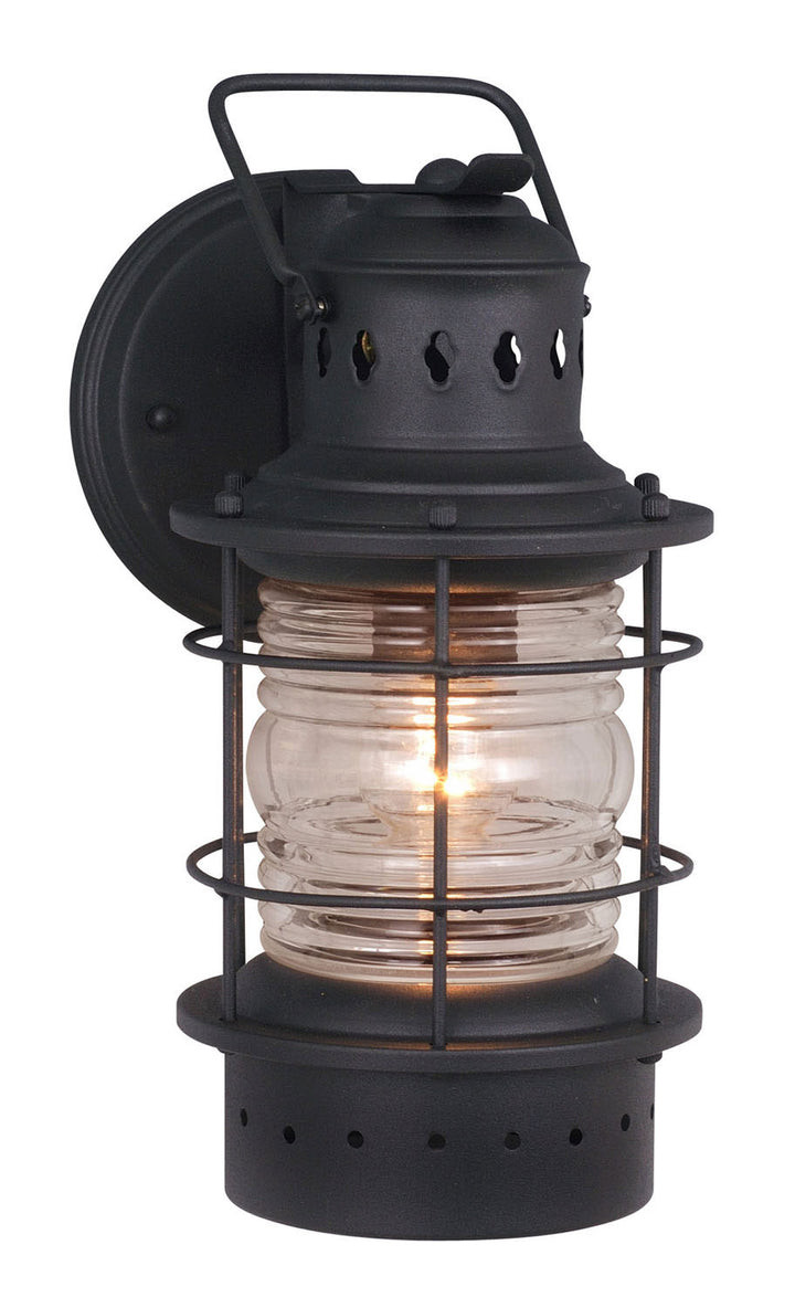 Vaxcel Lighting OW37051TB Hyannis One Light Outdoor Wall Mount Outdoor Black