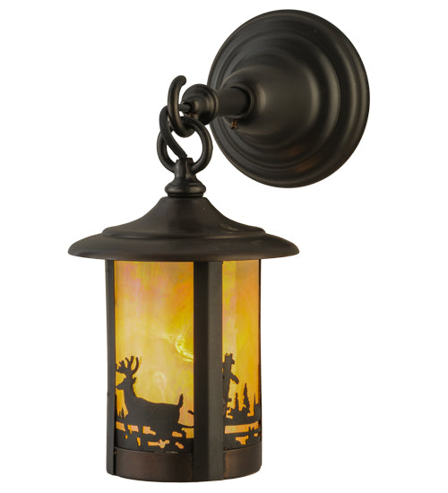 Meyda Tiffany Lighting 145690 Fulton Wall Sconce Outdoor Bronze / Dark