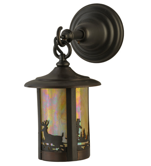 Meyda Tiffany Lighting 145690 Fulton Wall Sconce Outdoor Bronze / Dark