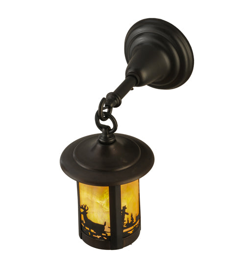 Meyda Tiffany Lighting 145690 Fulton Wall Sconce Outdoor Bronze / Dark