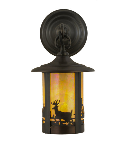 Meyda Tiffany Lighting 145690 Fulton Wall Sconce Outdoor Bronze / Dark