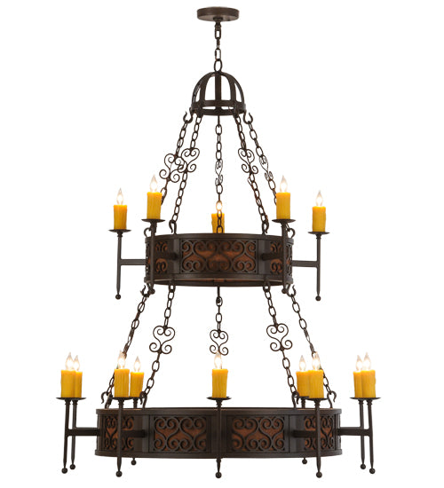 Meyda Tiffany Toscano 145918 Chandelier Light - Rust,Custom