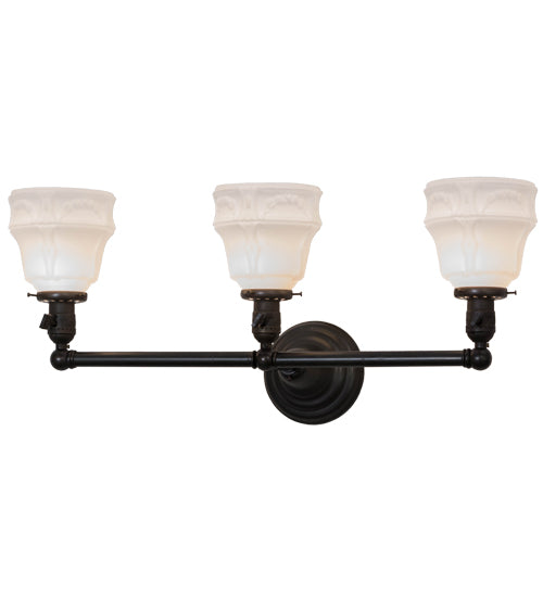 Meyda Tiffany Revival 146102 Bath Vanity Light 16 in. wide - Craftsman Brown