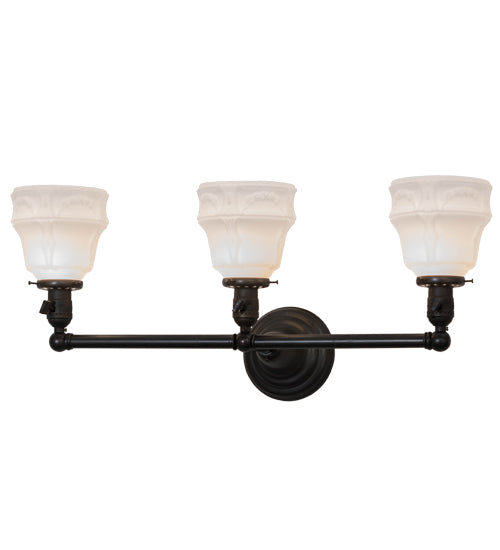 Meyda Tiffany Revival 146102 Bath Vanity Light 16 in. wide - Craftsman Brown