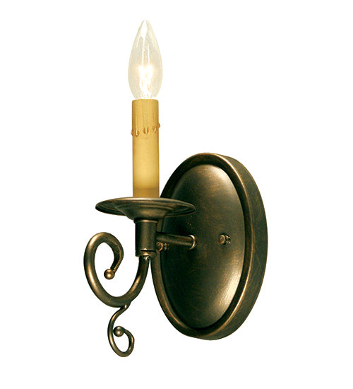 Meyda Tiffany Melodie 146374 Wall Light - Craftsman Brown