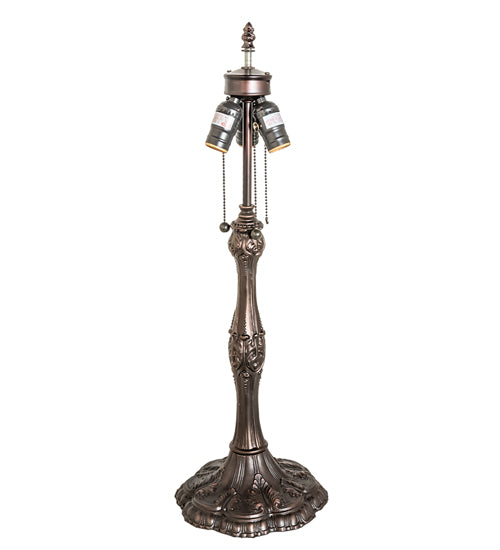 Meyda Tiffany Lighting 14653 Caprice Three Light Table Base Hardware Utility Light Bronze / Dark