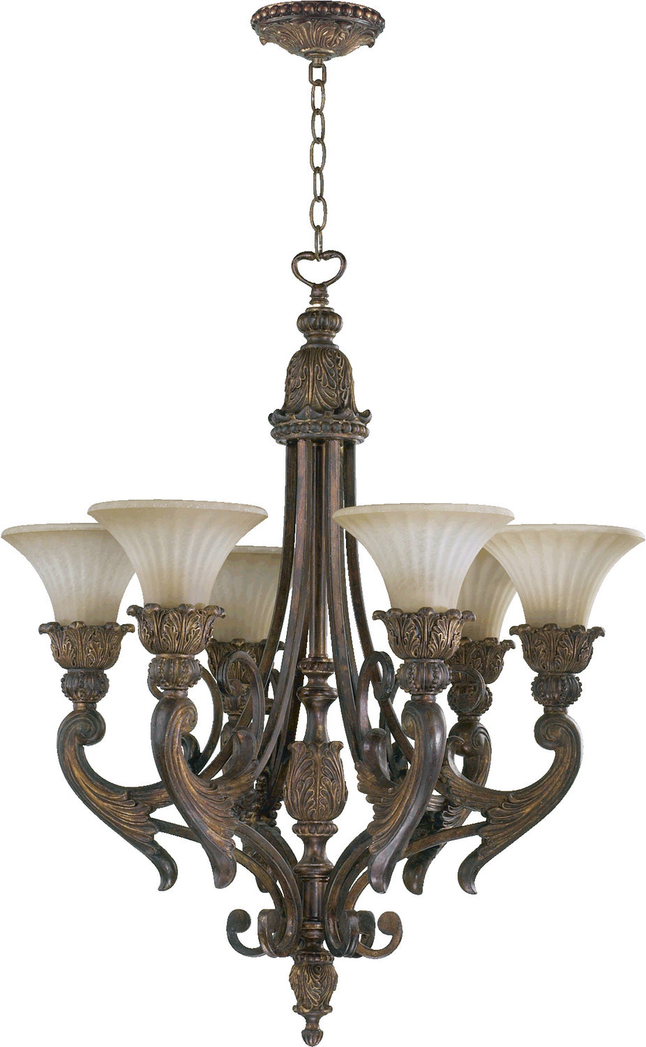 Quorum Madeleine 6230-6-88 Chandelier Light - Corsican Gold