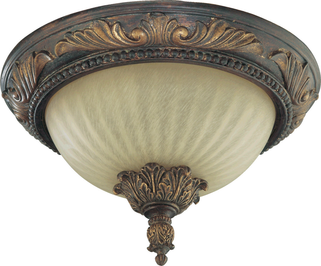 Quorum Madeleine 3230-13-88 Ceiling Light - Corsican Gold, Weathered Gray/Weathered Gray/