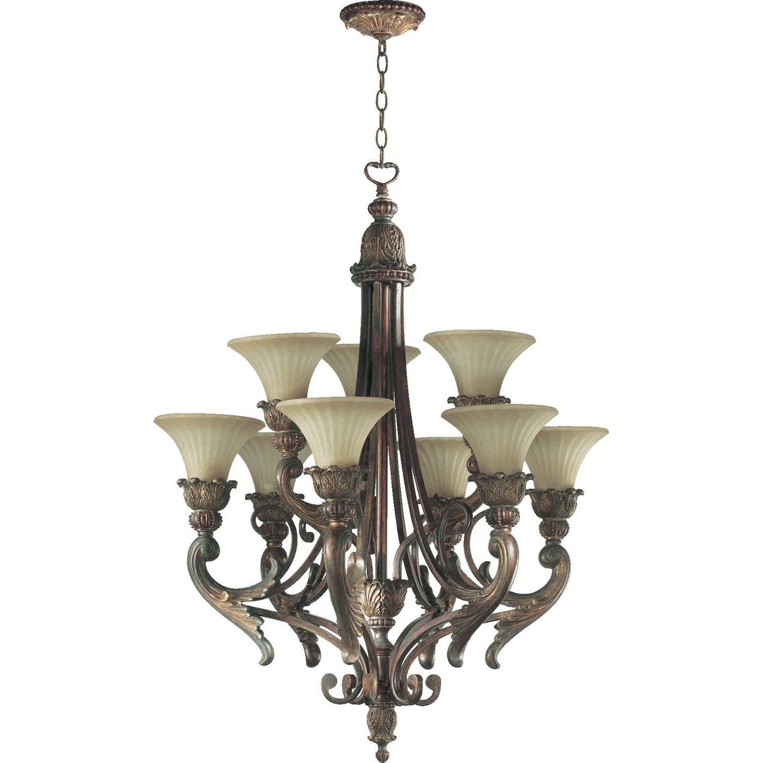Quorum Madeleine 6230-9-88 Chandelier Light - Corsican Gold