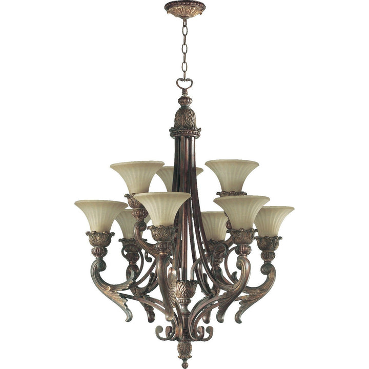 Quorum Madeleine 6230-9-88 Chandelier Light - Corsican Gold