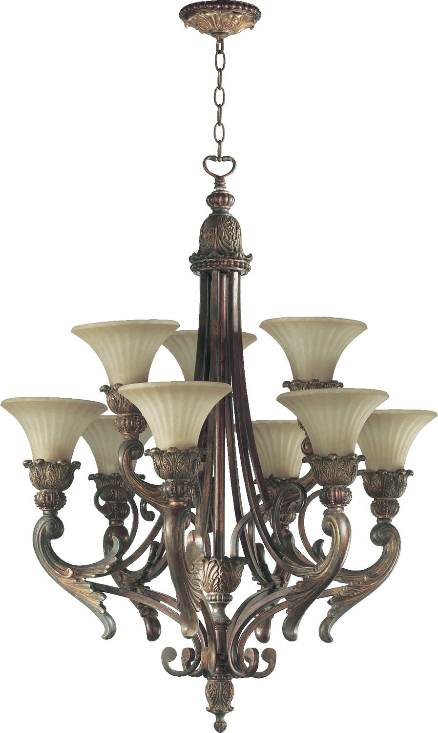 Quorum Madeleine 6230-9-88 Chandelier Light - Corsican Gold
