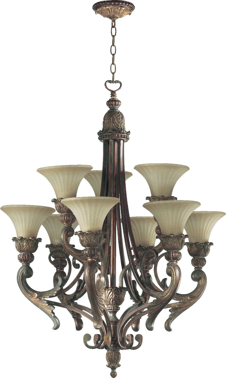 Quorum Madeleine 6230-9-88 Chandelier Light - Corsican Gold