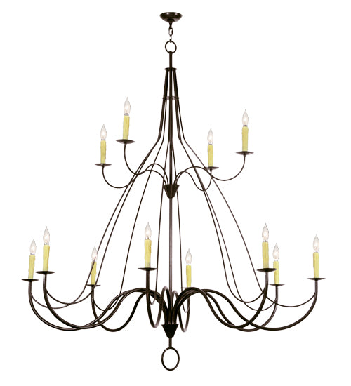Meyda Tiffany Bell 146889 Chandelier Light - Timeless Bronze