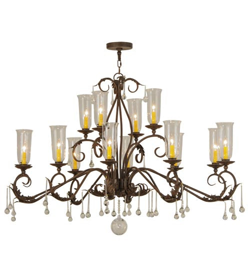 Meyda Tiffany Windsor 146948 Chandelier Light - Rust