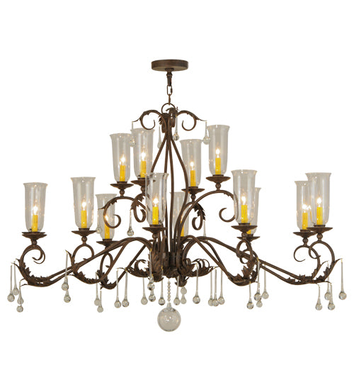 Meyda Tiffany Windsor 146948 Chandelier Light - Rust
