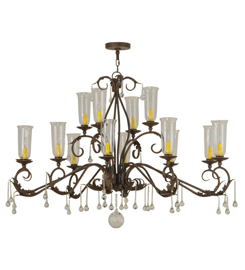 Meyda Tiffany Windsor 146948 Chandelier Light - Rust