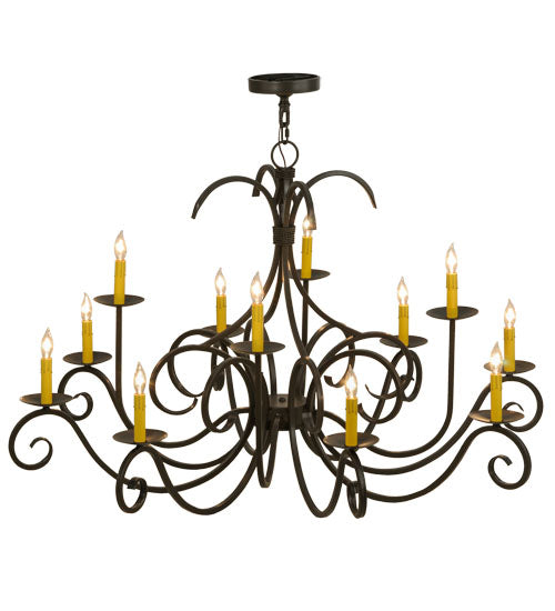 Meyda Tiffany Cypress 146968 Chandelier Light - Timeless Bronze