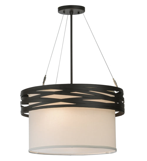 Meyda Tiffany Cilindro 147209 Pendant Light - Oil Rubbed Bronze