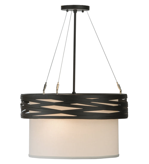Meyda Tiffany Cilindro 147209 Pendant Light - Oil Rubbed Bronze