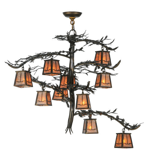 Meyda Tiffany Pine Branch 147381 Chandelier Light - Antique Copper,Burnished Copper