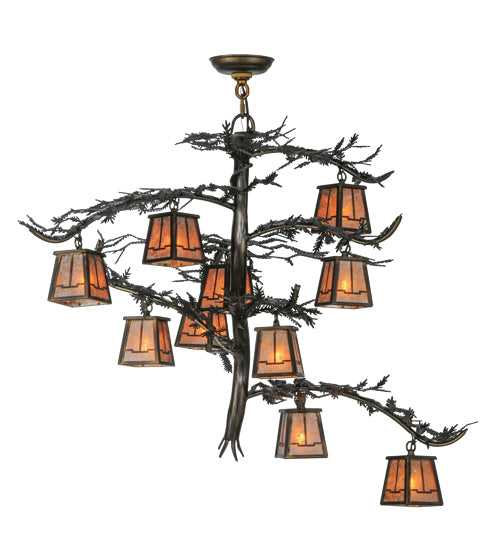 Meyda Tiffany Pine Branch 147381 Chandelier Light - Antique Copper,Burnished Copper