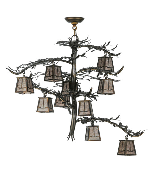 Meyda Tiffany Pine Branch 147381 Chandelier Light - Antique Copper,Burnished Copper