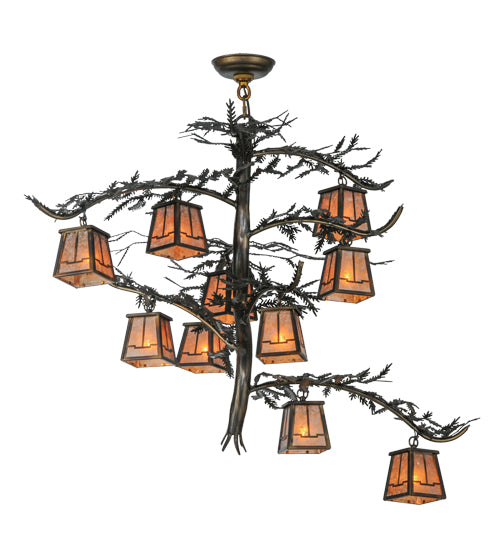 Meyda Tiffany Pine Branch 147381 Chandelier Light - Antique Copper,Burnished Copper