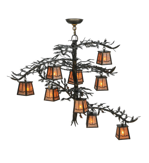 Meyda Tiffany Pine Branch 147381 Chandelier Light - Antique Copper,Burnished Copper