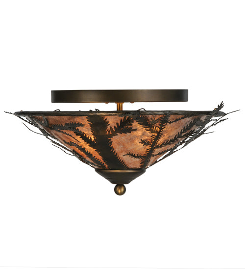 Meyda Tiffany Pine Branch 147431 Ceiling Light - Antique Copper