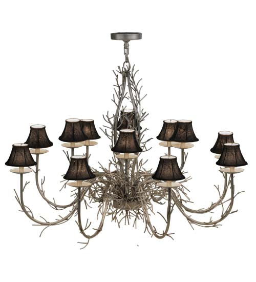 Meyda Tiffany Twigs 147591 Chandelier Light - Nickel