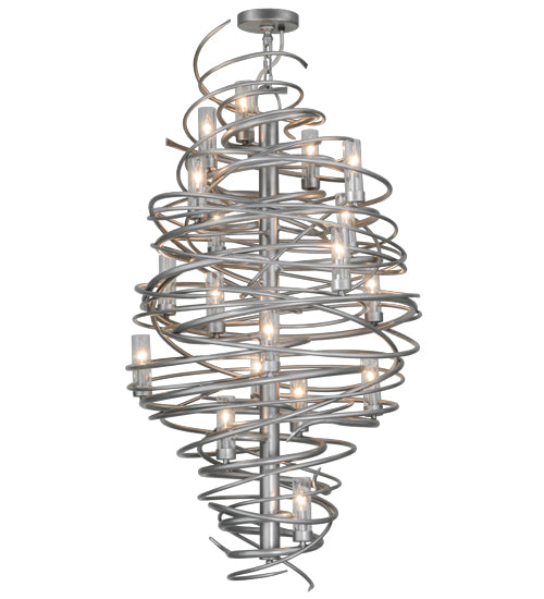 Meyda Tiffany Cyclone 148175 Chandelier Light - Pewter,Custom