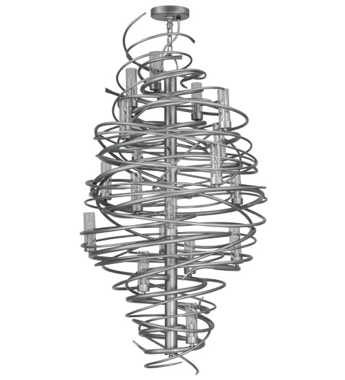 Meyda Tiffany Cyclone 148175 Chandelier Light - Pewter,Custom