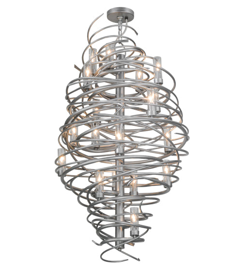 Meyda Tiffany Cyclone 148175 Chandelier Light - Pewter,Custom