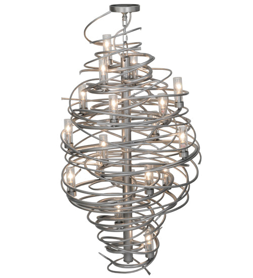 Meyda Tiffany Cyclone 148175 Chandelier Light - Pewter,Custom
