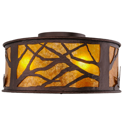 Meyda Tiffany Canoe At Lake 148378 Ceiling Light - Mahogany Bronze