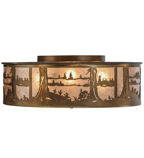 Meyda Tiffany Quiet Pond 148476 Ceiling Light - Antique Copper