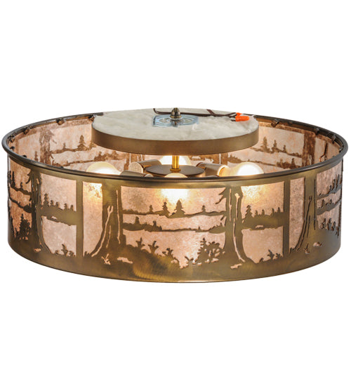 Meyda Tiffany Quiet Pond 148476 Ceiling Light - Antique Copper